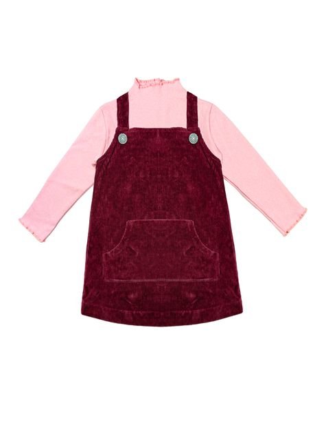 1 1635 conjunto salopete em veludo cotele blusa de ribana bem vestir