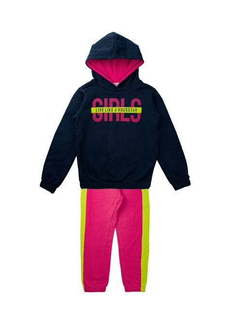 1 1642 conjunto infantil menina moletom e silk bem vestir cjt