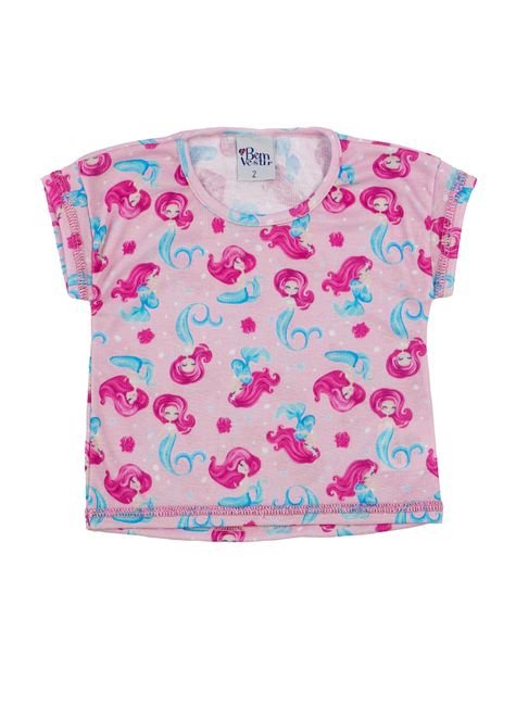 1 1764 blusa infantil menina em ribana poliester bem vestir