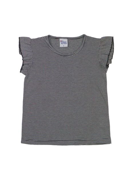 1 1729 blusa infantil menina com manga babados bem vestir blusa