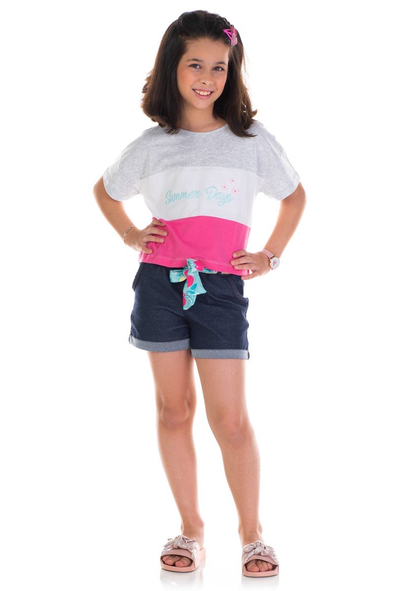 short cotton infantil