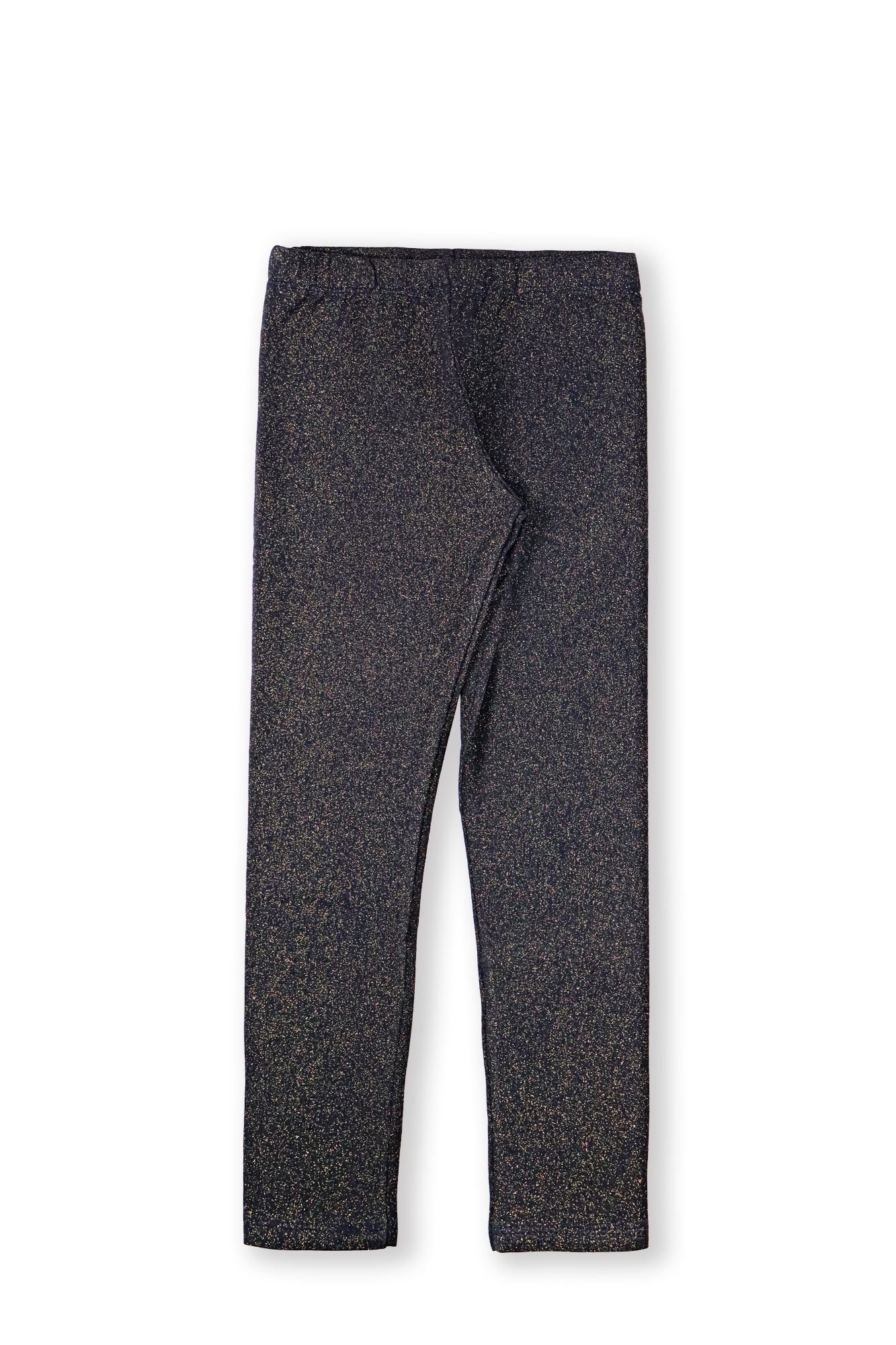 Calça Legging Infantil em Cotton com Glitter - Tam 5 a 14 Anos Preto