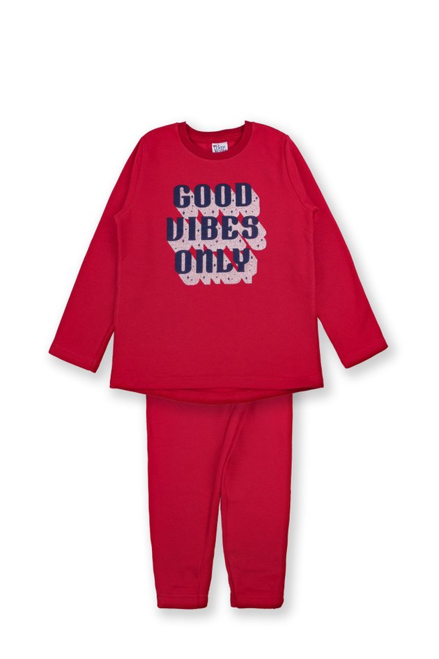 Conjunto Moletom Infantil Feminino Estonado - Bem Vestir