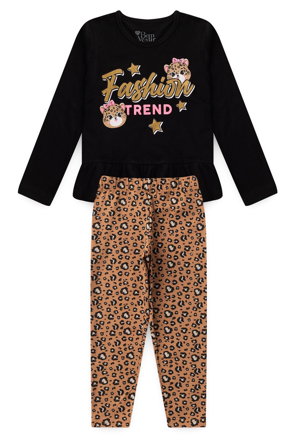 Conjunto legging e blusa hot sale infantil