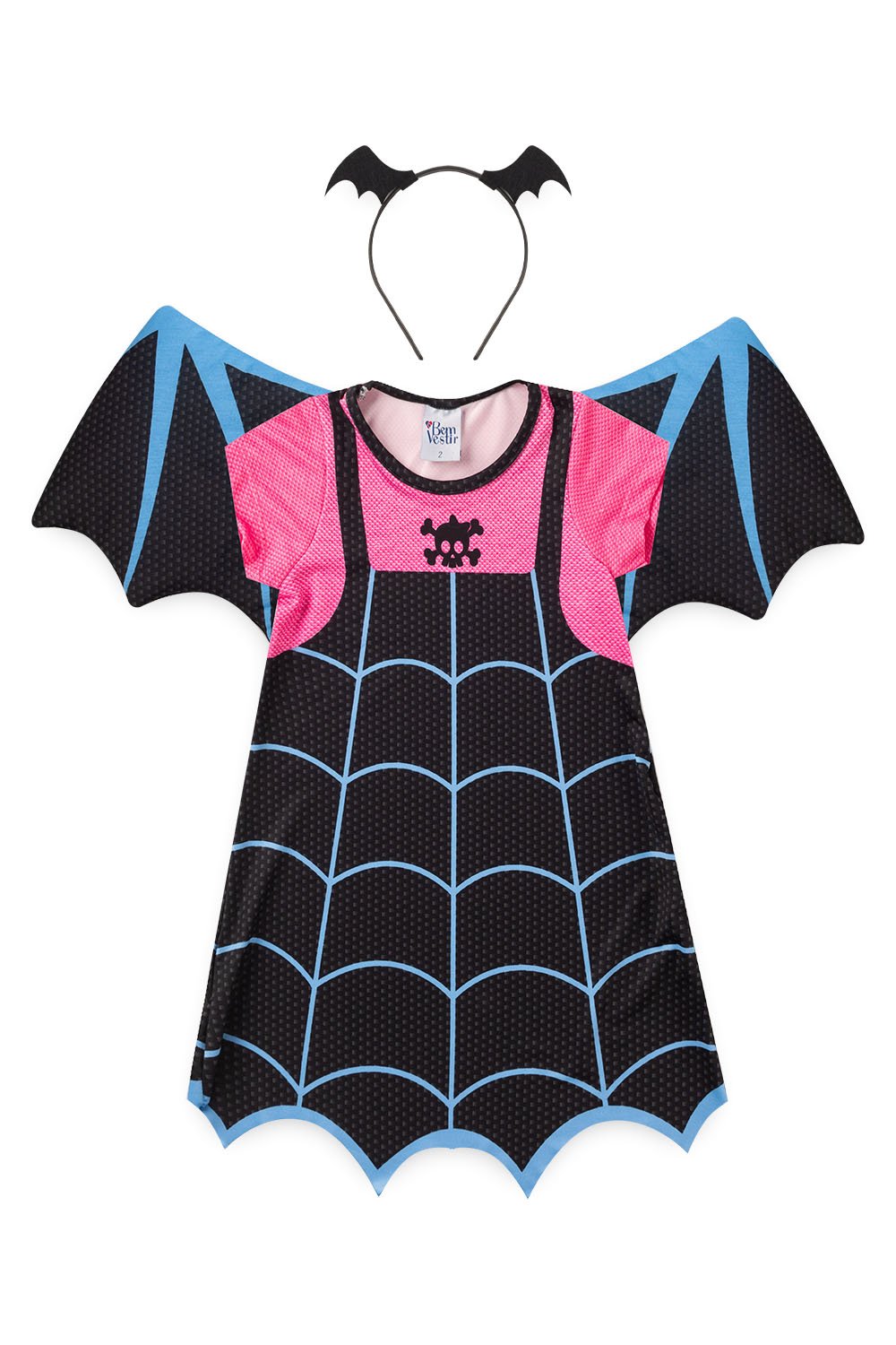 Fantasia Vampirinha Halloween Vestido Vampira Infantil